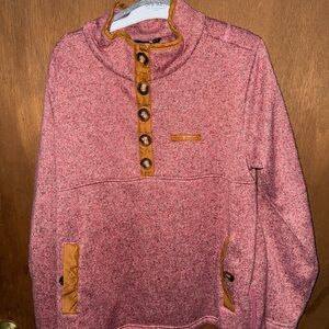 SIMPLY SOUTHERN PREPPY MAROON PULLOVER SWEATER JACKET